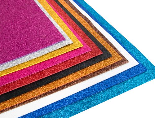 Goma eva com purpurina biodegradavel liderpapel 50x70cm 60 gr espessura 2 mm castanho , Liderpapel , 79306 , 8423473793064